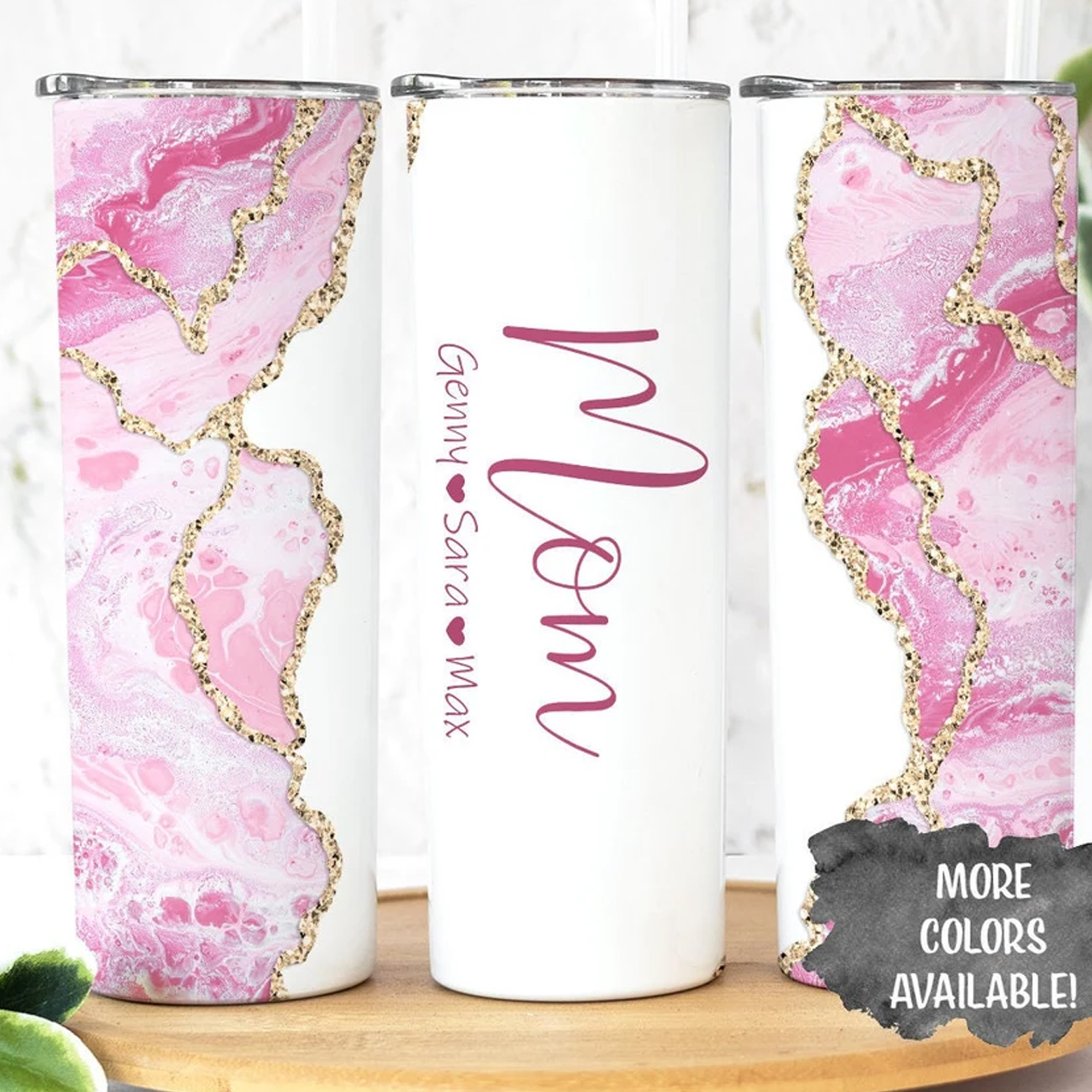 Peronalized Mom Tumbler With Kid Names Mom Tumbler Mom Tumbler With With Straw Lid Grandma Gift Grandmother Tumbler With Grandkids Names Mothers Day Gift Gift For Mom